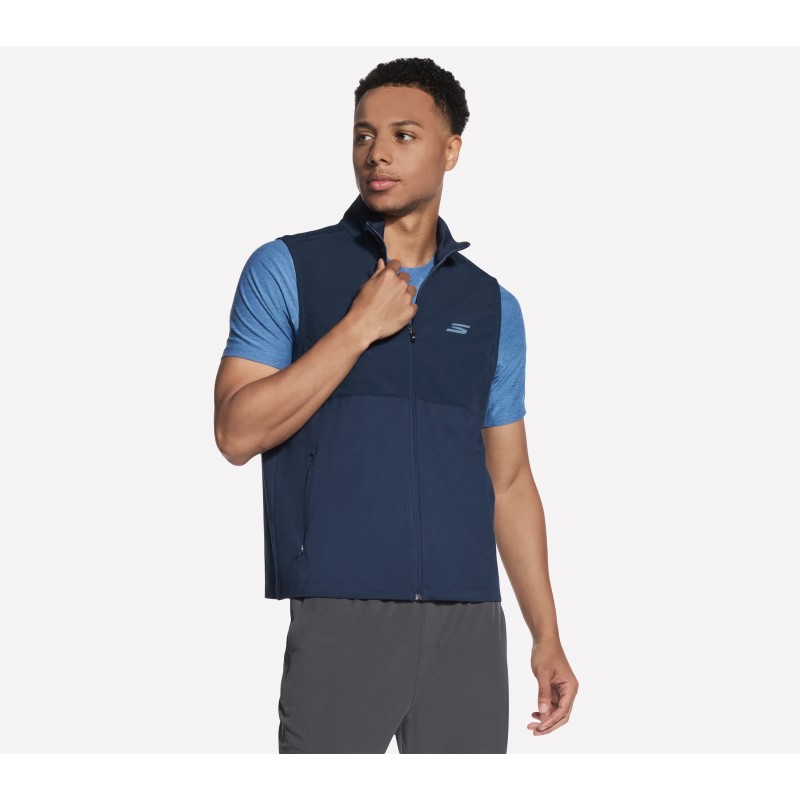 Kamizelka męska Skechers Weekend Vest granatowa - JA327 NVY