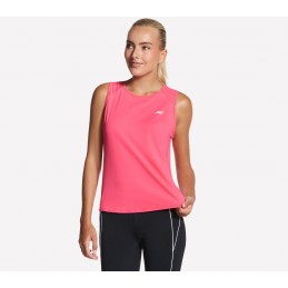 Koszulka damska Skechers Stride Performance Tank koralowa -