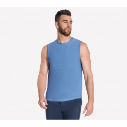 Koszulka męska Skechers GO DRI All Day Muscle Tank niebieska -