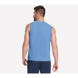 Koszulka męska Skechers GO DRI All Day Muscle Tank niebieska -