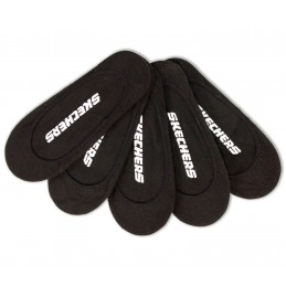 Skarpety Skechers 5 Pack Non Terry Solid Liner Socks czarne -