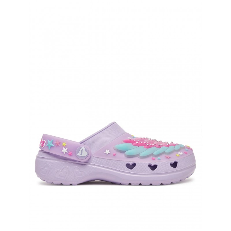Crocsy młodzieżowe Skechers Sweetheart-Wing Stars fioletowe -
