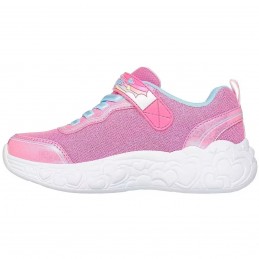 Buty młodzieżowe Skechers S Lights eternal Heart Lights różowe