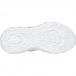 Buty młodzieżowe Skechers S Lights eternal Heart Lights srebrne