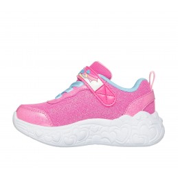 Buty dziecięce Skechers S Lights eternal Heart Lights różowe -