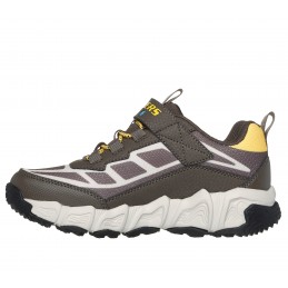 Buty młodzieżowe trekkingowe Skechers Waterproof: Velocitrek - H2O Ranger szarobrązowe - 406448L TPYL - 3