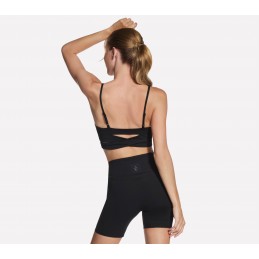 Biustonosz Skechers GOFLEX Slim Wrap Bra czarny - BR62 BLK