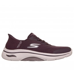 Buty damskie Skechers Slip-ins: GO WALK Arch Fit 2.0 śliwkowe -