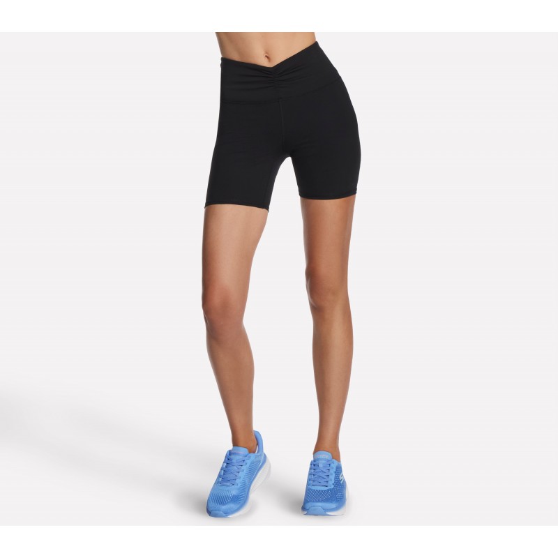 Spodenki damskie Skechers GOFLEX SLIM 6 BIKE SHORT czarne -