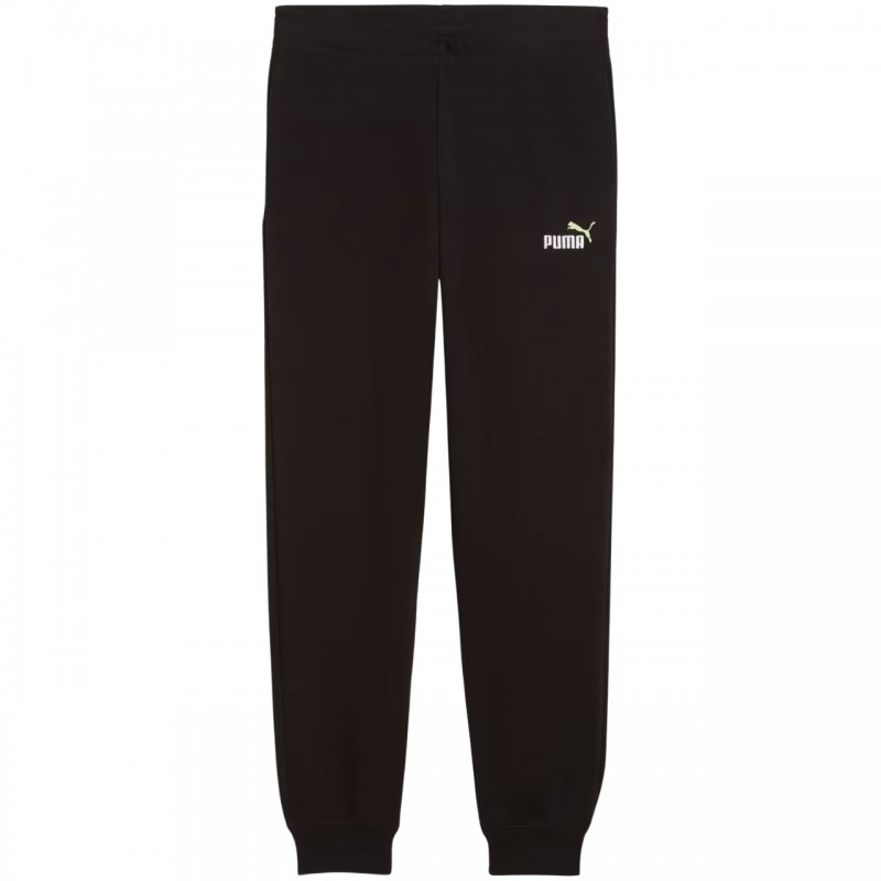 Spodnie dresowe młodzieżowe Puma ESS 2 Color No.1 Logo czarne -