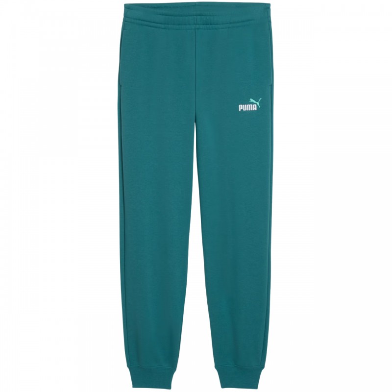 Spodnie dresowe młodzieżowe Puma ESS 2 Color No.1 Logo zielone