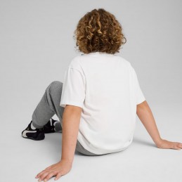 Koszulka młodzieżowa Puma ESS Small No.1 Logo Relaxed Tee biała