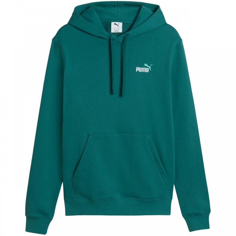 Bluza męska Puma ESS 2 Color Small No.1 Logo Hoodie zielona -