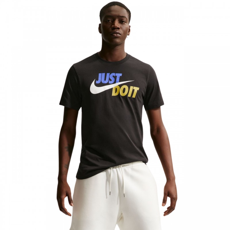 Koszulka męska Nike Tee Just do It Swoosh czarna - AR5006 014