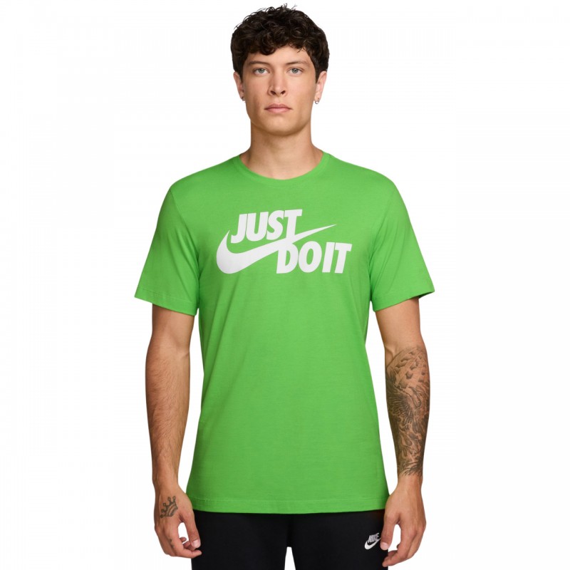 Koszulka męska Nike Tee Just Do It Swoosh zielona - AR5006 308