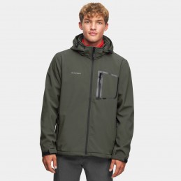 Kurtka męska Softshell Alpinus Active Stenshuvud khaki - BR11952