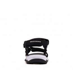 Sandały młodzieżowe Skechers Tread Seeker czarno/białe -