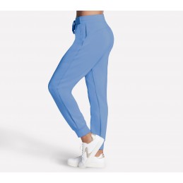 Spodnie damskie Skechers Skechluxe Elevate Jogger niebieskie -