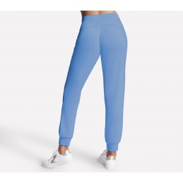 Spodnie damskie Skechers Skechluxe Elevate Jogger niebieskie -