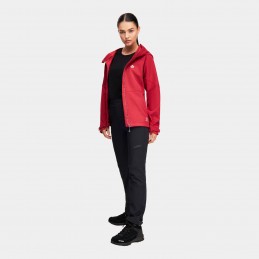 Kurtka damska softshell Alpinus Tactical Majadita malinowa -