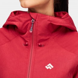 Kurtka damska softshell Alpinus Tactical Majadita malinowa -