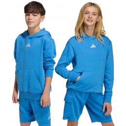 Bluza młodzieżowa adidas Essentials Hoodie niebieska - KD3382