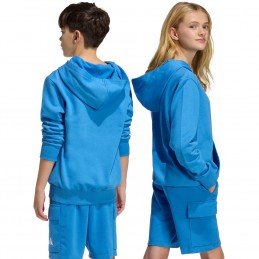 Bluza młodzieżowa adidas Essentials Hoodie niebieska - KD3382