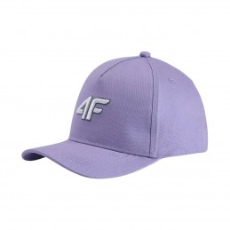 Czapka z daszkiem dla dzieci 4F fioletowa - 4FJWSS26ACABU547 51S