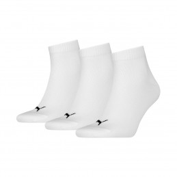 Skarpety Puma Quarter Plain 3pak białe - 938589 09