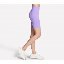 Spodenki damskie Skechers GO WALK 8 inch Walk Short fioletowe -