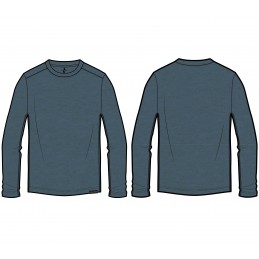 Koszulka męska Skechers GO DRI All Day Long Sleeve Tee morska -