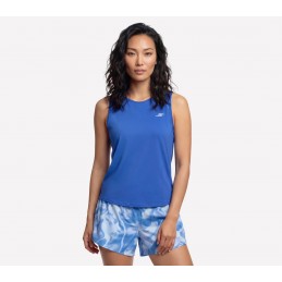 Koszulka damska Skechers Stride Performance Tank niebieska -