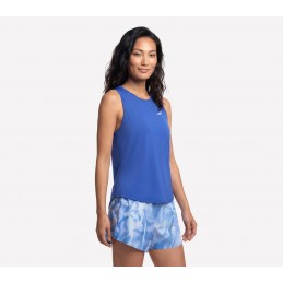 Koszulka damska Skechers Stride Performance Tank niebieska -