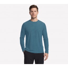 Koszulka męska Skechers GO DRI All Day Long Sleeve Tee morska -