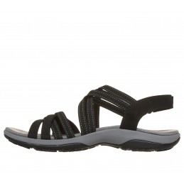Sandały damskie Skechers Reggae Slim - Summer Getaway czarne -