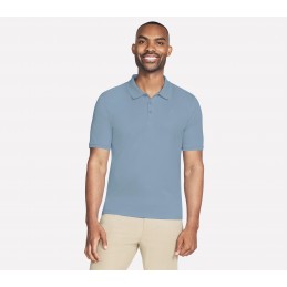 Koszulka męska Skechers Off Duty polo niebieska - TP43 BLPR