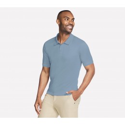 Koszulka męska Skechers Off Duty polo niebieska - TP43 BLPR