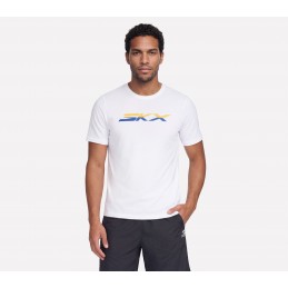 Koszulka męska Skechers SKX Short Sleeve Tee biała - TS273 WHT