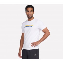 Koszulka męska Skechers SKX Short Sleeve Tee biała - TS273 WHT