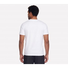 Koszulka męska Skechers SKX Short Sleeve Tee biała - TS273 WHT