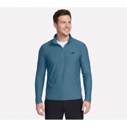 Bluza męska Skechers GO DRI All Day 1/4 Zip morska - LT71 NVGY