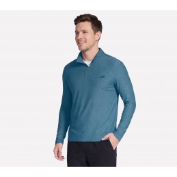 Bluza męska Skechers GO DRI All Day 1/4 Zip morska - LT71 NVGY