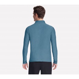 Bluza męska Skechers GO DRI All Day 1/4 Zip morska - LT71 NVGY