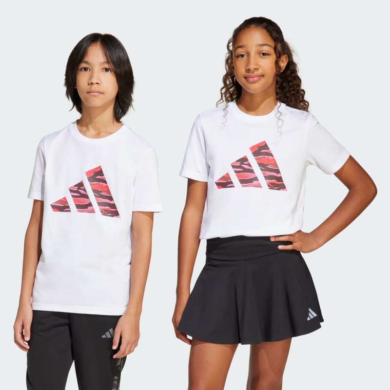Koszulka młodzieżowa adidas J Camo Logo Tee - JI6729
