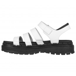 Sandały damskie Skechers Jammers - Poppin' białe - 163085 WHT