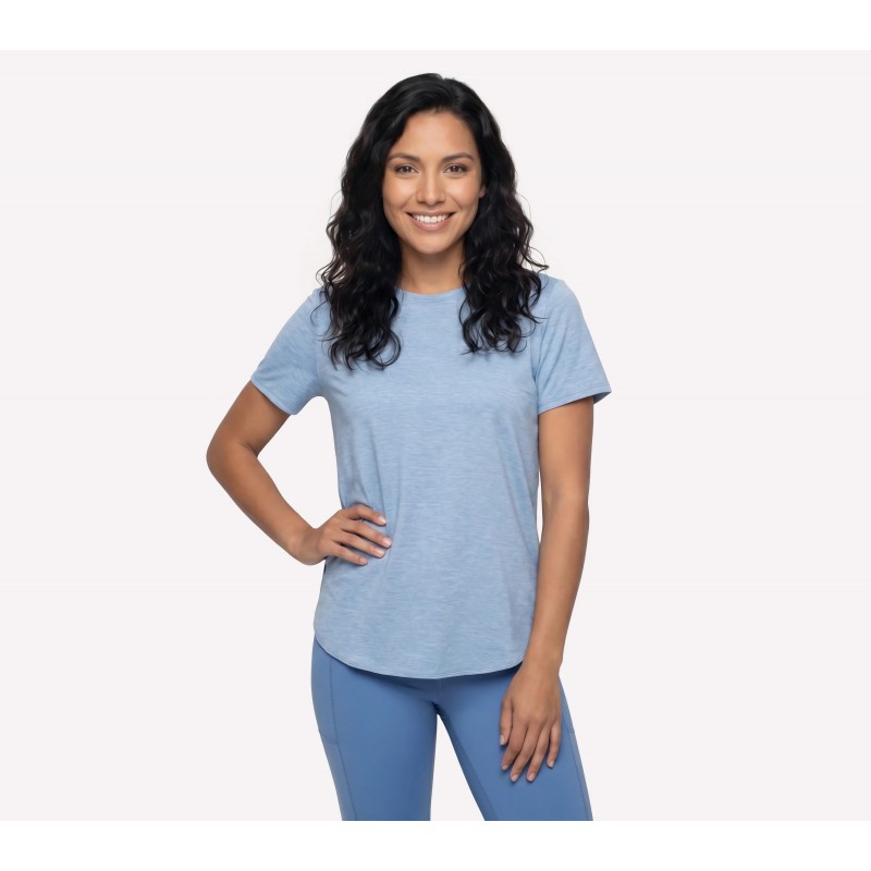 Koszulka damska Skechers GO DRI Swift Tunic Tee niebieska -
