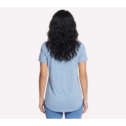 Koszulka damska Skechers GO DRI Swift Tunic Tee niebieska -