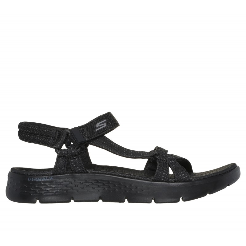 Sandały damskie Skechers GO WALK Flex Sandal - Sublime czarne -