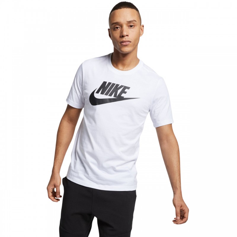Koszulka męska Nike Tee Icon Futura biała - AR5004 101