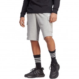 Spodenki męskie adidas Essentials French Terry Cargo szare -